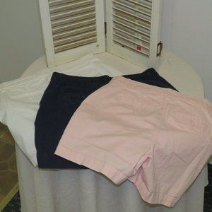 A New Day Shorts Bundle (3) Pink, Navy & White - Size 4